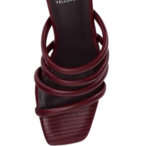 Yellow Box Womens Caspia-Merlot Red Heeled Strappy Sandals Choose Size - Picture 3 of 10
